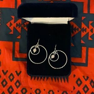 Montana silversmiths, double grounded earrings